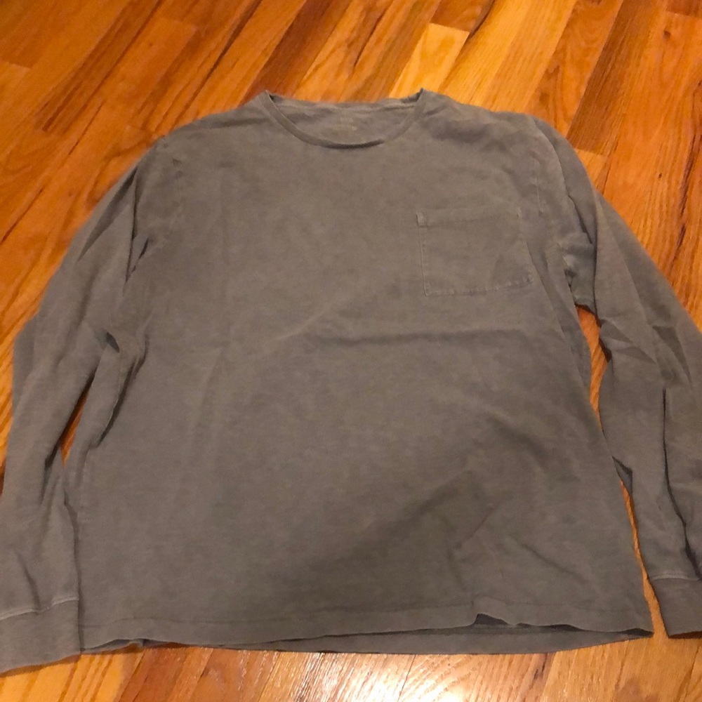 J crew garment dyed long sleeve tee
